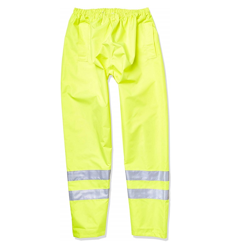 Premium PVC Coated Pants in Yellow w/Pass-Through Pockets